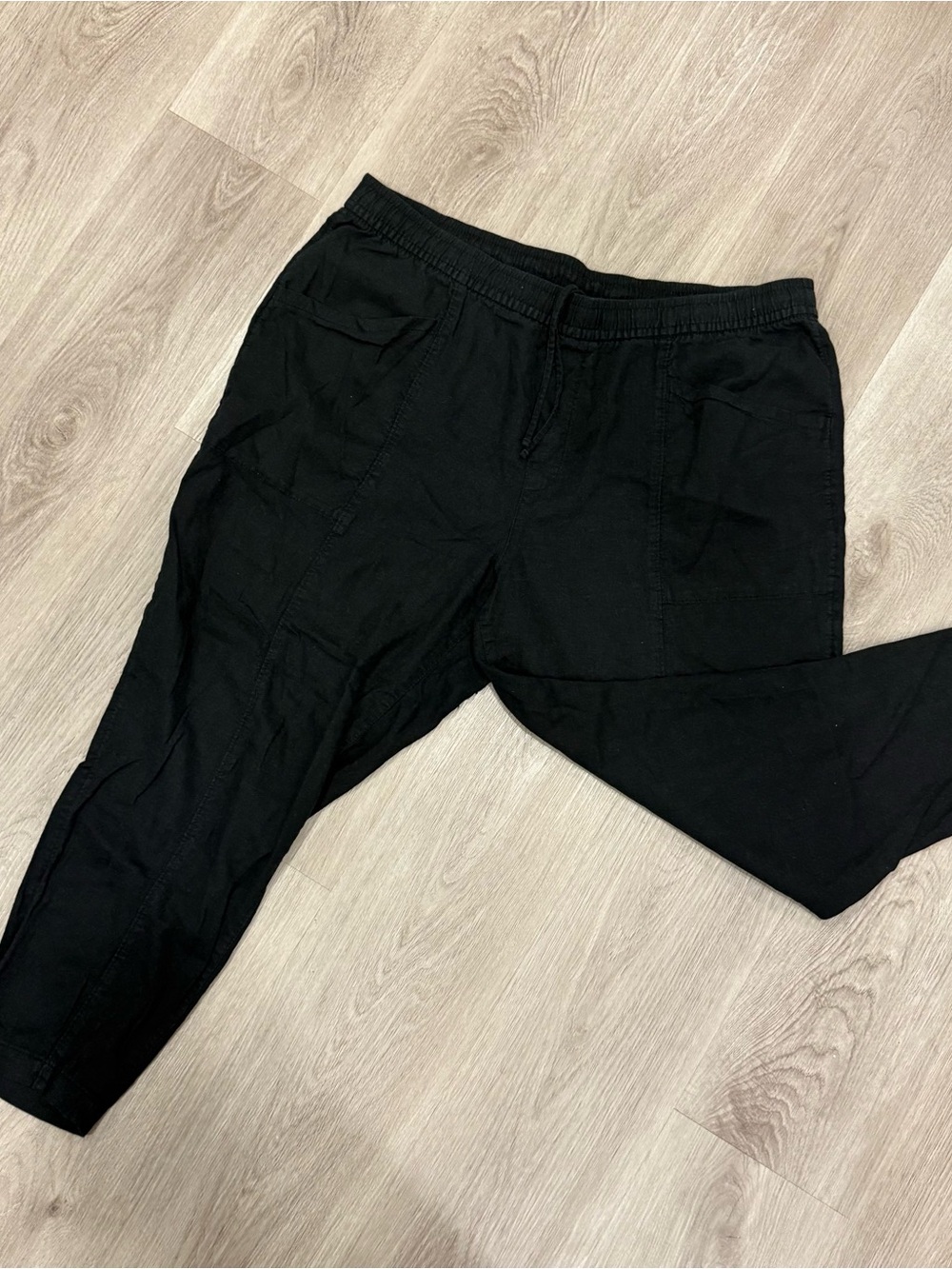 Old Navy Black Linen Pants